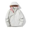 Ropa de invierno directa de fábrica ropa de asalto para exteriores para hombre y mujer tres en uno desmontable de dos piezas cortavientos uniforme escolar 618R