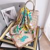 Pañuelo Cuadrado Pequeño de Alta Gama 70, Pañuelo para el Cuello Estampado tipo Seda, Pañuelo para el Cuello con Protección Solar de Primavera y Verano, Diadema Versátil, Personalizable