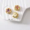 Anillo Caja Mágica Multifacético de Aguamarina Natural Cara de Anillo Pulsera Anillo Forma de Huevo Incrustado con Nan Hong Pulsera de Cristal DIY Accesorios de Joyería