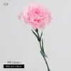 Sensação de alta qualidade flor artificial de cravo único buquê de presente para o Dia dos Professores Dia das Mães decoração de parede de flores para cena de casamento