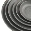 Plato de imitación de porcelana esmerilada plato para sushi plato redondo japonés plato para platos fríos de melamina plato para buffet plato para comida occidental