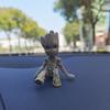 Boneco de Árvore Deadpool Groot Boneca de Carro Modelo Feito à Mão Acessórios Criativos para Console Interior Enfeites de Carro