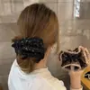 Laço de Cabelo Floral Coração Partida de Menina Coreana para Mulheres 2025 Novo Alta Qualidade Elegante Cordão de Cabelo Estilo Preguiçoso Versátil Acessório de Cabeça
