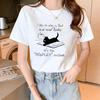 Tela de poliéster popular en línea popular verano mujeres estampado nuevo estilo cubre carne puesto francés una pieza entrega camiseta
