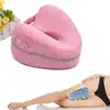 Almohada para Piernas en Forma de Corazón Más Vendida Directamente de Fábrica, Almohada para Piernas de Espuma Viscoelástica de Rebote Lento en Forma de Corazón con Funda