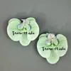 Cabeça de Flor de Orquídea Phalaenopsis Artificial, Textura de Película Impressa em 3D, Buquê Exquisito para Decoração de Casamento e Lembrança