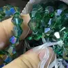 Vitral Ab Colorido Importado Contas Pontiagudas de 8mm Acessórios para Joias DIY Materiais Artesanais Rombos de Cristal Contas Soltas Geometria