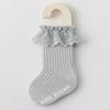 Calcetines de Princesa de Algodón Peinado para Bebé Niña Recién Nacida Infantil Pequeña Mediana Primavera Otoño e Invierno Encaje Aflojamiento