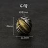 Pulsera Wenwan retro de cobre con incrustaciones de plata s925 con cuentas trenzadas de mantra de seis palabras, accesorios para hombres