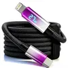 Cable de datos de carga súper rápida PD con pantalla digital en tiempo real y función de apagado automático, compatible con dispositivos Apple, Huawei, Samsung, Xiaomi, Honor y VIVO