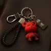 Llavero de Oso de Gama Alta para Pareja Dibujo Animado Lindo Llavero de Llave de Coche de Gama Alta Llavero para Niños Venta al por Mayor Pequeños Regalos