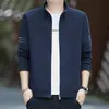 Cardigã com Gola Alta e Manga Longa para Homens, Jaqueta com Gola Alta para Primavera e Outono, Casaco Esportivo Casual da Moda Plus Size para Homens Jovens e de Meia-Idade