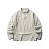 Camiseta de manga larga transpirable con paneles de malla de secado rápido, protección solar para hombre, informal para exteriores, ciclismo, top holgado estilo callejero
