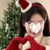 Diadema Sombrero de Terciopelo Rojo de Navidad con Lunares, Adorno para la Cabeza Lindo y Atmosférico para Cumpleaños Cosplay, Accesorio para el Cabello de Año Nuevo
