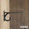 Suporte Triangular de Ferro Fundido Forjado Espesso Vintage Suporte de Prateleira Fixo de Ângulo Reto Montado na Parede Suporte de Prateleira com Suporte de Carga Galhada