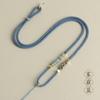 Colgante de jade con cuerda tejida a mano, collar con nudo, cuerda para el cuello, cadena para suéter de ágata de jade Hetian, cordón