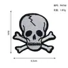 Etiqueta bordada caveira cabeça de fantasma patch Halloween etiqueta de tecido bordado acessórios para vestuário patch para roupas adesivo autocolante traseiro