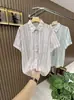 Camisa Original del Fabricante Estilo Hong Kong High Street Calada de Manga Corta para Hombres y Mujeres, Camisa Casual de Nicho Retro de Verano, Tendencia de Moda Japonesa