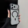 Capa magnética simples que se transforma instantaneamente em 17, adequada para Apple 17 Pro Max, iPhone 16 Pro, cobertura total para 14/15, design de ondas