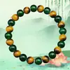 Pulsera Popular Transfronteriza Temu Shein Tk Amatista Piedra Natural Ojo de Tigre Pulsera de Venta Caliente Europea y Americana En Stock Al Por Mayor