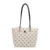 Bolso de mano lindo para mujer con estampado de lunares estilo girly para llevar debajo del brazo, bolso tote versátil de gran capacidad estilo coreano, bolso de hombro simple y moderno
