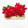 Suministros de Decoración Navideña Amazon Flores de Pascua Artificiales Adornos de Flores Falsas Decoraciones de Flores Artificiales Flores de Navidad al por Mayor