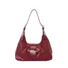 Tendencia transfronteriza estilo coreano bolso de mano tipo dumpling para mujer 2026 verano nuevo color sólido lujo ligero bolso de un solo hombro bolso para el trabajo y para llevar debajo del brazo