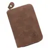 Bolsa de Tarjetas tipo Cartera Retro Europea y Americana Esmerilada con Grabado B de Gran Capacidad Estuche para Tarjetas Billetera para Monedas Suministro Transfronterizo
