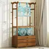Armario Mayorista Estante de Almacenamiento Simple para Dormitorio Perchero de Pie Nanzhu Gabinete de Ropa Multifuncional para el Hogar Almacenamiento