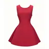 Vestido Dulce de Celebridad de Internet de Diseño de Nicho, Delgado y Elegante, a la Moda y Sencillo, Estilo Francés, Vestido sin Mangas, Vestido tipo Tanque Multicolor
