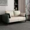 Sofá de doble recepción de lujo ligero para oficina, apartamento pequeño, alquiler de apartamento, sala de estar simple, dormitorio, sofá pequeño de cuero