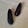 Zapatos Mary Jane de Piel de Oveja Retro para Niñas, Punta Redonda, Sin Cordones, Detalle de Moño, Corte Bajo, Suela Plana, Zapatos Planos Estilo Ballet para Mujeres