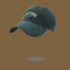 Gorra de béisbol con visera curva para protección solar al aire libre, gorra con visera bordada con letras para mujer, gorra de viaje con protección solar, sombrero para el sol simple y moderno