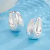 Nuevo Geométrico Liso Cepillado Ear Cuff para Mujer Estilo Francés de Alta Gama Aro de Lujo Ligero Pendientes de Aro Pendientes de Círculo Gota Simple Mujer Oreja