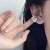 Super Hada Exquisita Flor de Metal Clip para Hueso de Oreja Sin Perforar Exquisito Pequeño Simple Versátil Estilo Genial Pendientes Nuevo Estilo