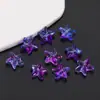 Cuentas de Cristal de Estrella de Mar de Colores Cuentas Sueltas de Cristal de Estrella con Agujeros Rectos para Pulseras y Collares Hechos a Mano DIY Accesorios
