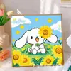 Pintura de Diamantes para Niños Kuromi Hecho a Mano DIY Pintura de Pegatinas de Diamantes Sanrio Pintura de Diamantes con Diamantes Completos 5D Tamaño Pequeño