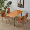 Mesa de jantar e cadeiras de cantina mesa de jantar e cadeiras lanchonete restaurante loja de chá de leite café da manhã loja de macarrão fast food cantina mesa de jantar mesa retangular
