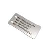 Fabricante Produce Etiquetas Colgantes de Acero Inoxidable, Etiquetas para Cables, Placas de Identificación, Etiquetas de Identificación 304, Etiquetas Metálicas para Cables Ópticos de Instrumentos, 316