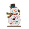 Adornos navideños transfronterizos: pareja de hombrecitos de jengibre, hombrecitos de galletas, adornos navideños de madera para escritorio.