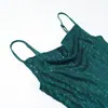 2025 Transfronterizo Aliexpress Más Vendido Ropa de Mujer Comercio Exterior Wholesale Nuevo Vestido de Tirantes con Lentejuelas de Seda Estampado