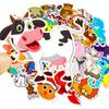 50 pegatinas lindas de animales equipaje motocicleta maleta de viaje cuaderno guitarra sin infracción pegatinas impermeables