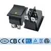 Etl Padrão Americano Kcd4 Interruptor de Barco 4 Pinos 2 Velocidades Rocker Amarelo Interruptor de Alimentação Corrente Alta 16A250V