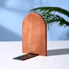 Suporte de Livros Simples de Madeira Maciça Nórdica Organizador de Mesa Criativo para Estudantes, Suporte Extensível para Livros