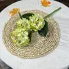 Flor Artificial Hortênsia de 3 Cabeças Casamento Flor Falsa Decoração Floral para Sala de Estar Arranjo de Flores Buquê Biônico Decoração para Fotos