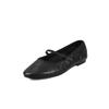 Súper Suave~ Piel de Vaca de Primera Capa Lavada Mary Jane 2025 Otoño Planos Punta Redonda Suela Suave Zapatos Completamente de Piel para Mujer