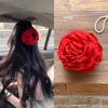 Pasador de Flores Super de Hada para Primavera y Verano con Lirios, Rosas Dulces de Playa y Flor de Hibisco para el Lado del Cabello y el Flequillo, Perfecto para Salir