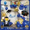 Conjunto de Balões Temático da Temporada de Formatura Decoração de Festa de Cerimônia de Formatura Conjunto de Balões de Folha de Alumínio Estrela de Cinco Pontas