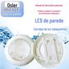 Em estoque luz LED de parede para piscina externa luz de paisagem para piscina fonte de piscina luz subaquática invólucro de plástico ABS