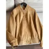 Nuevo estilo 2026, chaqueta bomber casual retro de gamuza, chaqueta corta para mujer, venta al por mayor N6AW8610